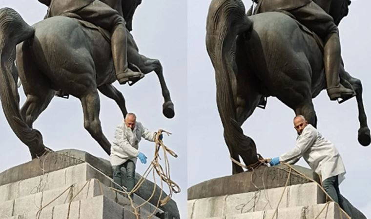 Samsun'da Onur Anıtı'na saldırı: Zanlıların 9'ar yıl hapisleri isteniyor