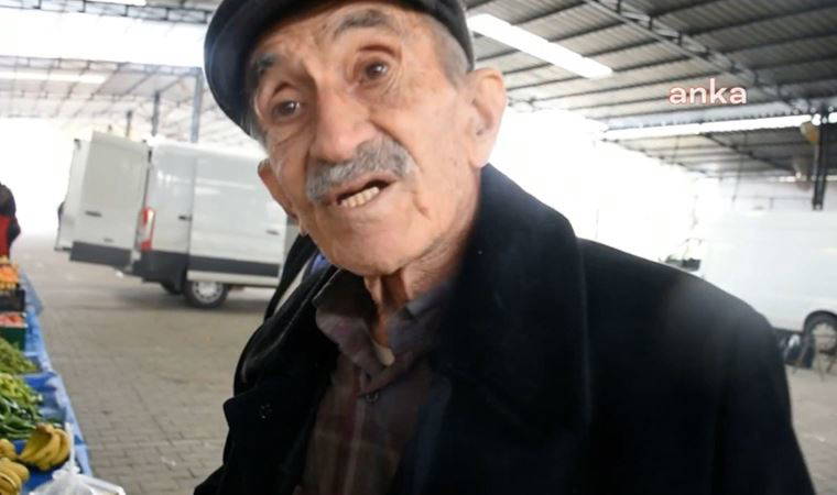 Pazarda alışveriş yapan 84 yaşındaki yurttaşın isyanı