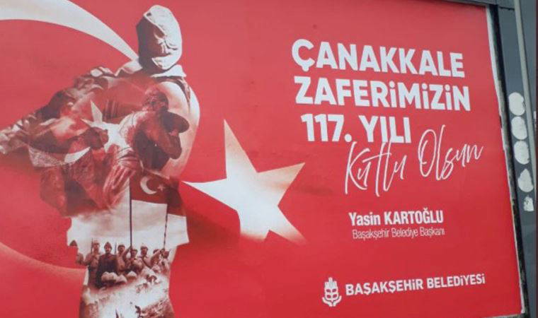 AKP’li Başakşehir Belediyesi’nden 18 Mart afişinde tepki çeken hata