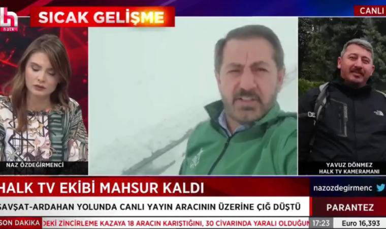 Çığda mahsur kalan Halk TV ekibi kurtarıldı