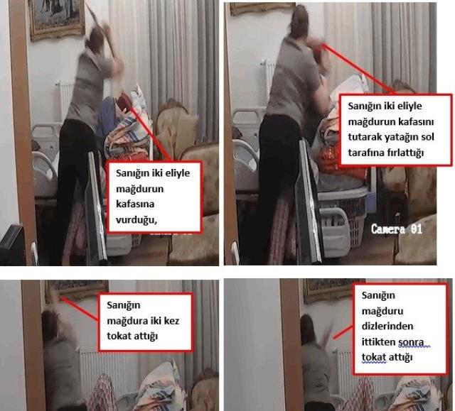 Alzheimer hastası kadına bakıcı işkencesi