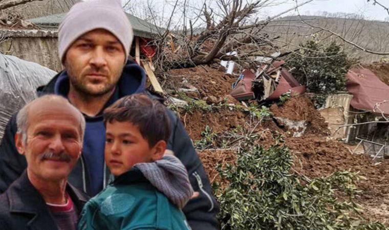 4 yaşındaki çocukla heyelandan saniyelerle kurtuldu 