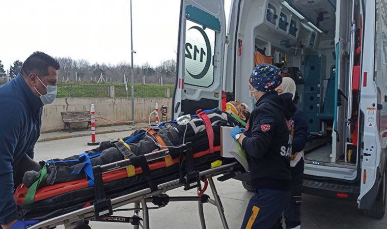 Ekipler zamanla yarıştı; 4. kattan 1. katın balkonuna düştü