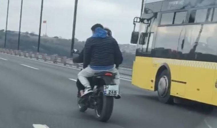 Köprü geçiş ücretinden kaçan motosikletliden pes dedirten yöntem!