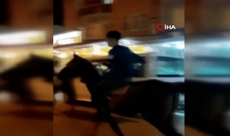 At ile video çekerken arabayla çarpıştı