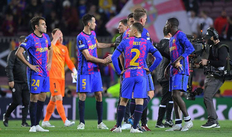 UEFA Avrupa Ligi yarı final maçında Barcelona, Frankfurt’a direnemedi