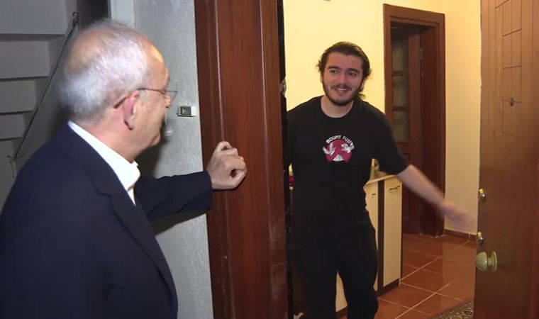 Kılıçdaroğlu'ndan öğrenci evine ziyaret