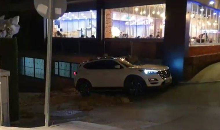 Bursa'da lodosun etkisiyle ağaçlar araçların üzerine devrildi (02 Nisan 2022)