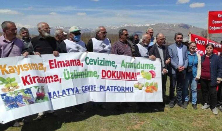 Malatya'da siyanürle altın arama protestosu