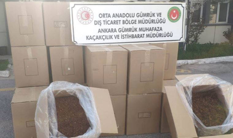 Ankara'da kaçak tütün ve makaron operasyonu (22 Nisan 2022) (Video Haber)