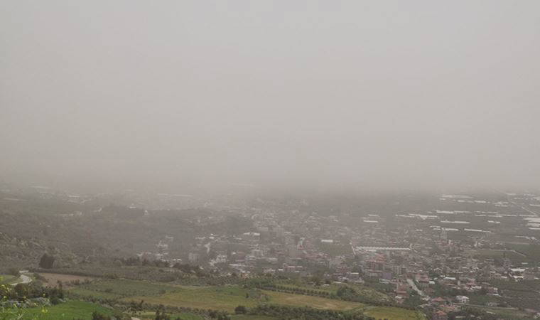 Hatay'da toz taşınımı etkili oluyor