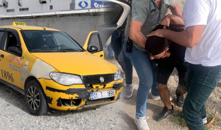 'Patronuna selam söyle' diyerek taksiyi gasbetti