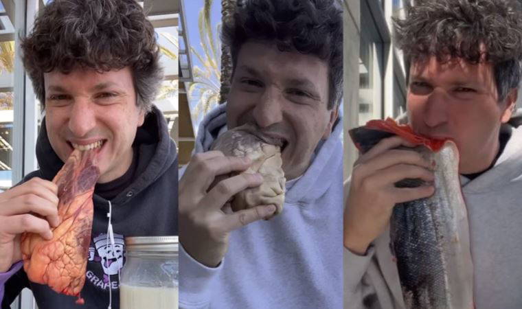 6 aya yakındır sadece çiğ et yiyor, takipçileri endişeli