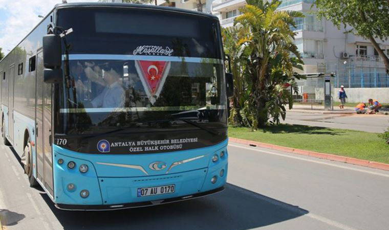 Antalya'da 1 Mayıs ve Ramazan Bayramı'nda toplu ulaşım ücretsiz