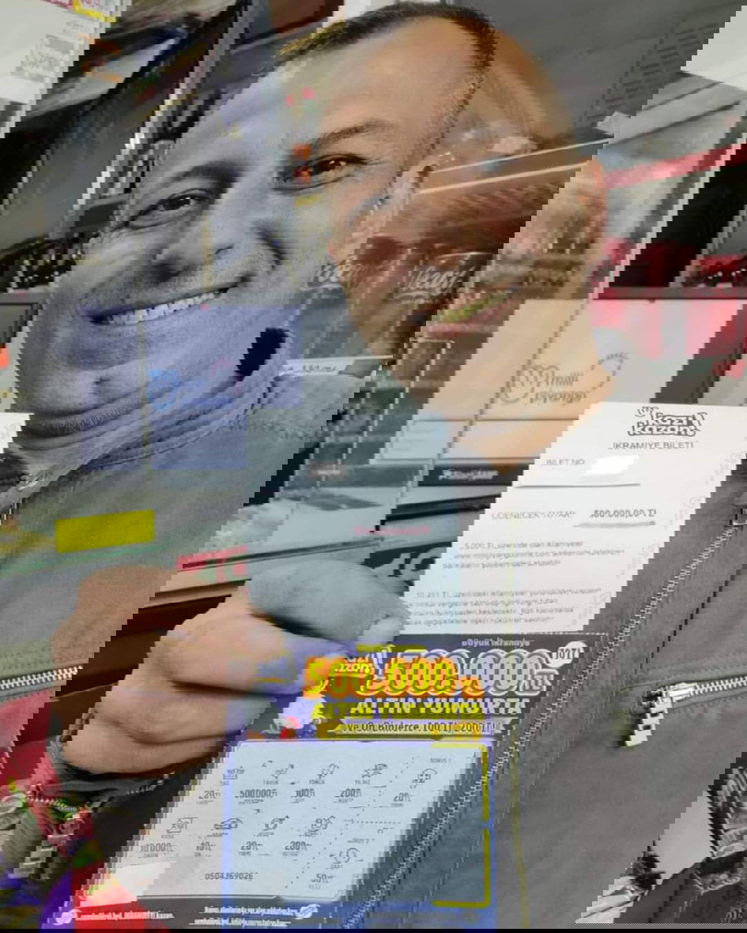 10 TL’lik Kazı Kazan kuponu ile 500 bin TL kazandı