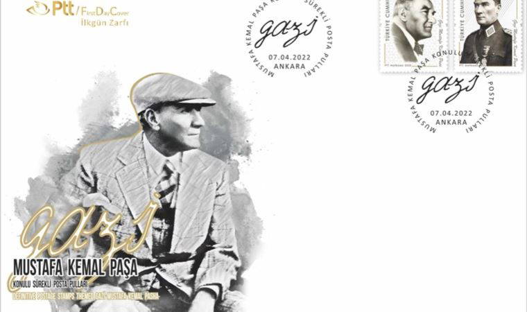 PTT’den "Gazi Mustafa Kemal Paşa" konulu posta pulları ve ilk gün zarfı