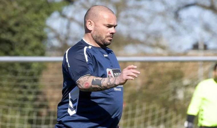 Ukrayna'ya destek maçında oynayan Wesley Sneijder'in son hali şaşkına çevirdi