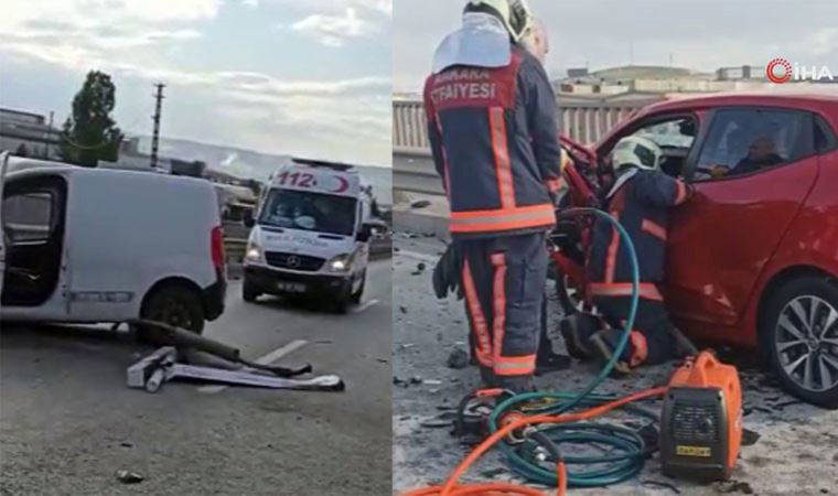 Başkent’te iki ayrı kaza: 1 ölü, 8 yaralı