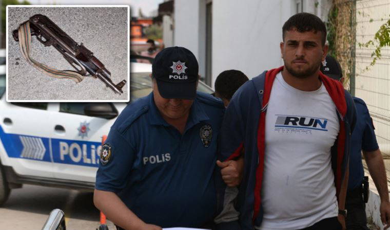 Kalaşnikofla yakalanan şüpheliden, gazeteciye 'Seni vurmak için' yanıtı