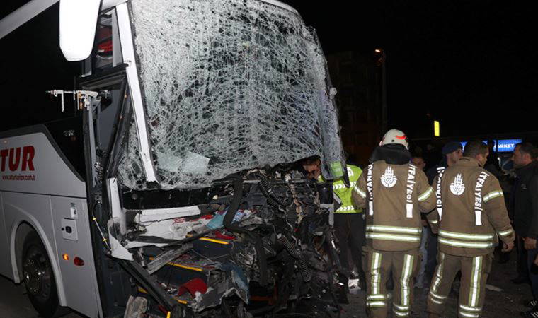 Çatalca'da korkunç kaza: 2 yaralı (14 Mayıs 2022)