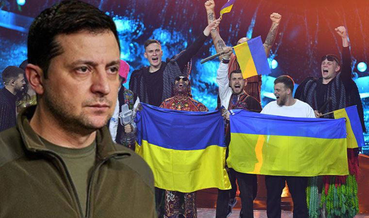 Zelenski'den Ukrayna’nın Eurovision başarısına tebrik