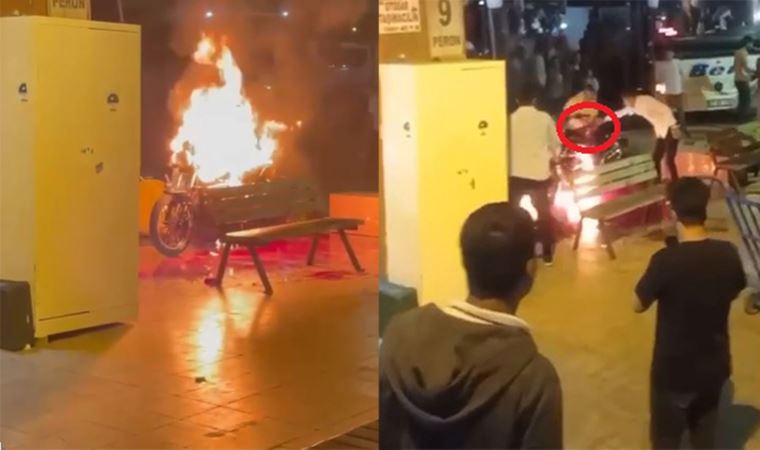 Adana’da bu da oldu! Şalgam suyuyla motosiklet söndürdüler (15 Mayıs 2022)
