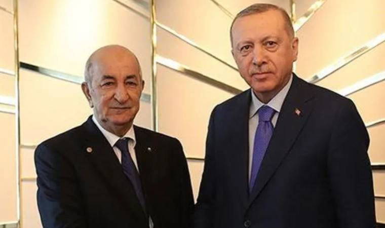 Cezayir Cumhurbaşkanı Tebbun, Cumhurbaşkanı Erdoğan'ın davetlisi olarak Ankara'da