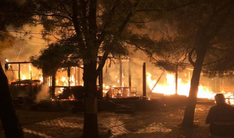Amasya'da tarihi Kızlar Sarayı'ndaki yangının çıkış nedeni araştırılıyor (18 Mayıs 2022) (Video Haber)