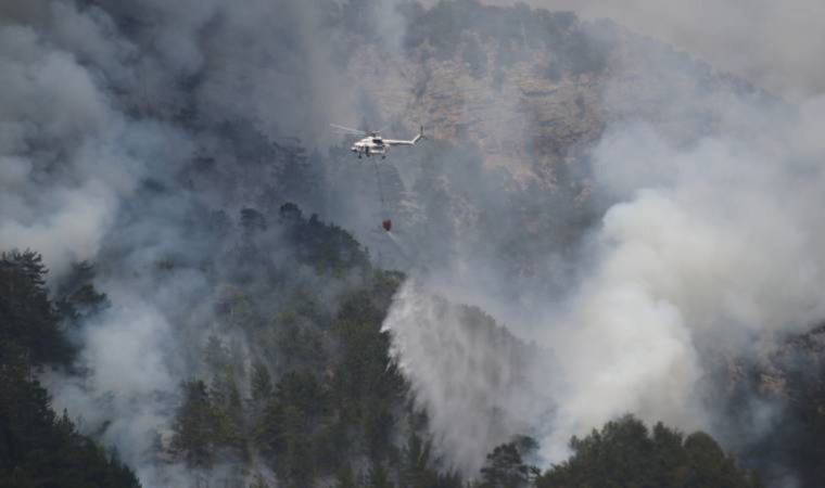 Alanya’daki orman yangını kısmen kontrol altına alındı
