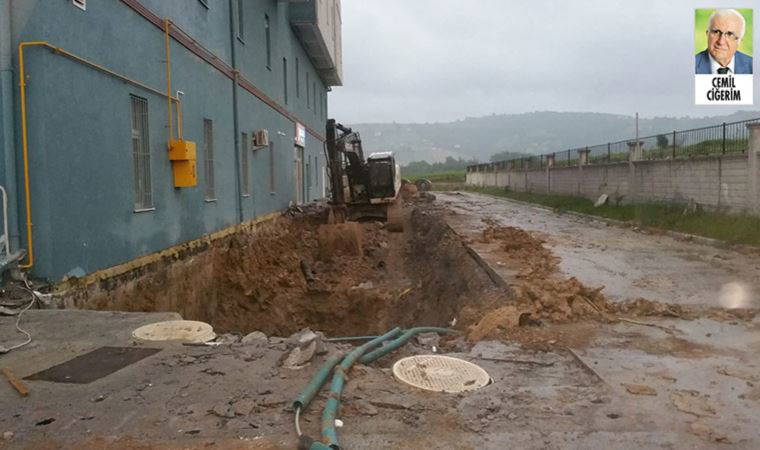 Samsun'da devlet hastanesini su bastı