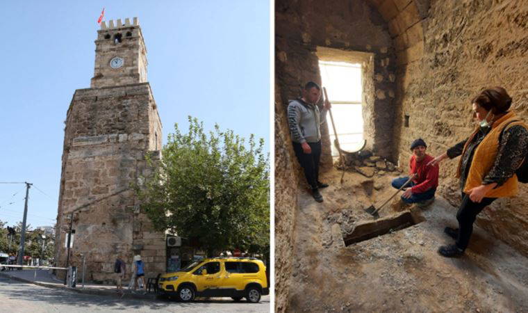 Saat Kulesi'nde 'betona gömülü' tarih çıktı (24 Mayıs 2022)