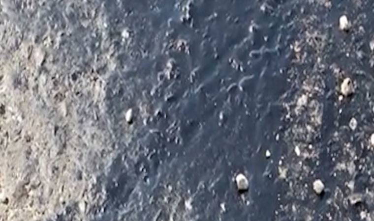 Denizli'de sıcak hava asfaltı eritti