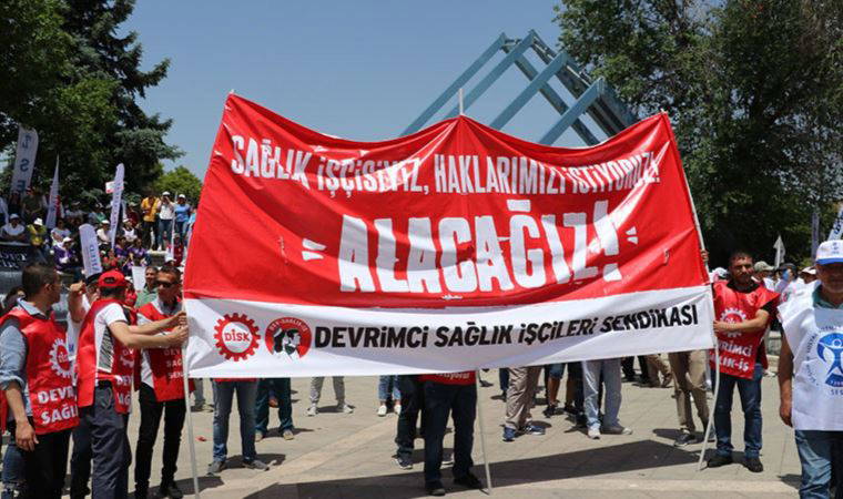 Sağlıkçılardan ‘Beyaz Miting’: 'Emek bizim, söz bizim'