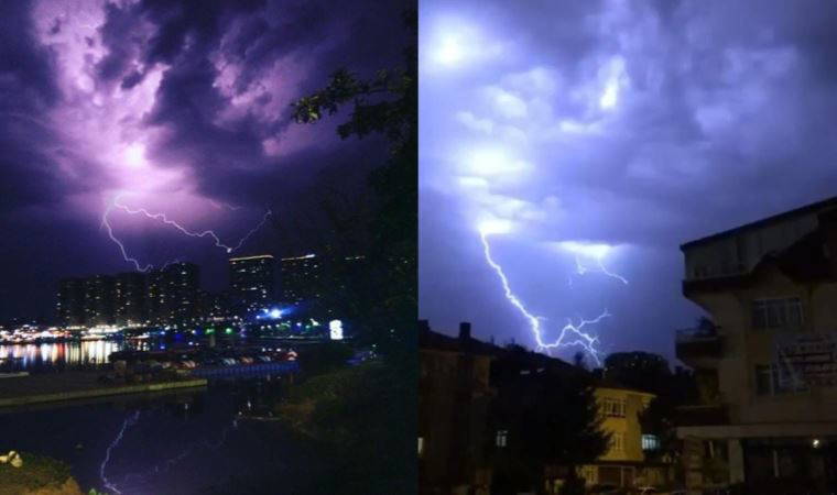 Ankara'da şimşekler gökyüzünü aydınlattı (30 Mayıs 2022)