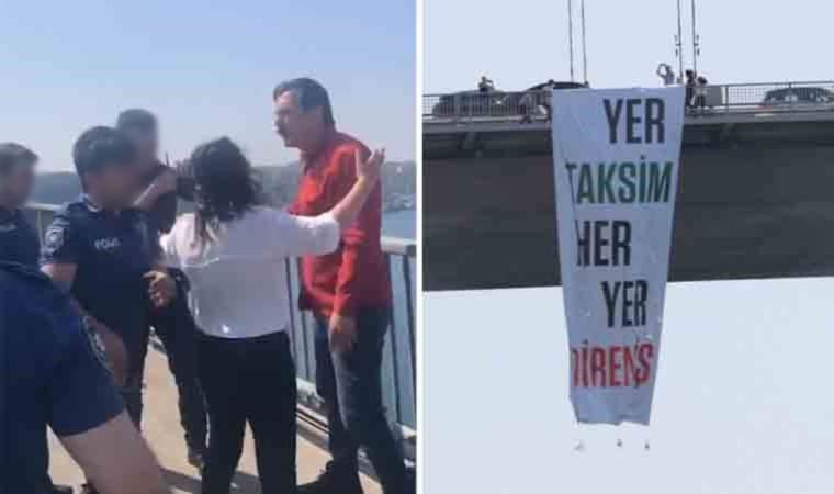 Gezi pankartını 'kesmişlerdi'