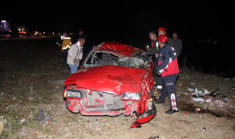 Kontrolden çıkan otomobil takla attı: 1 çocuk öldü, 7 kişi yaralandı (05 Mayıs 2022) (Video Haber)