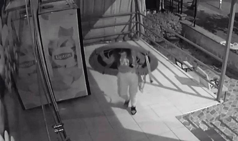 Trambolinli hırsızlık görenlerini hayrete düşürdü (06 Mayıs 2022) (Video Haber)