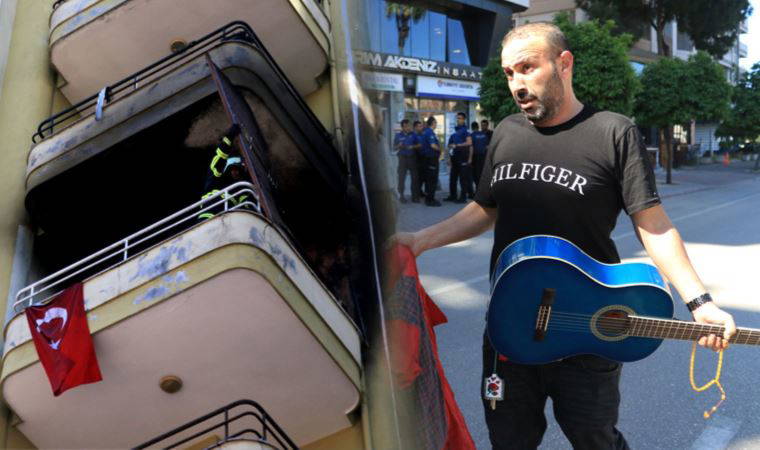Yangın çıkınca gitarıyla balkona sığındı: 'Ev yanıyor haberin yok mu?'