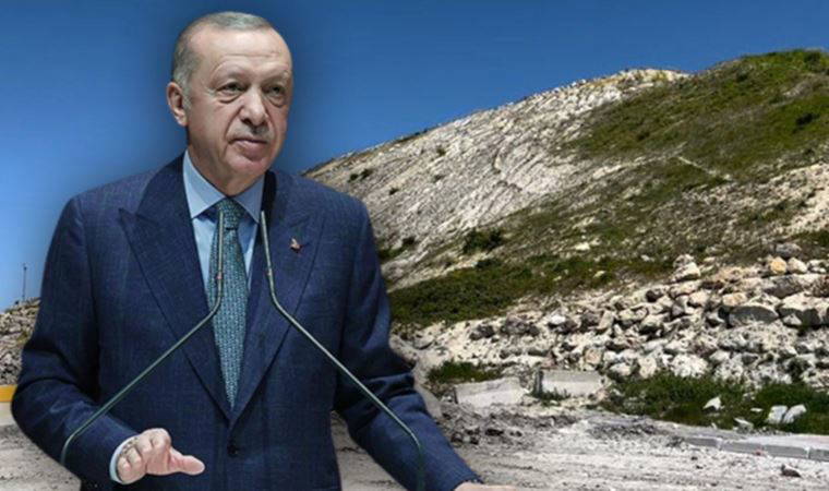 Erdoğan temelini atmıştı: Yol projesinde hafriyat krizi!