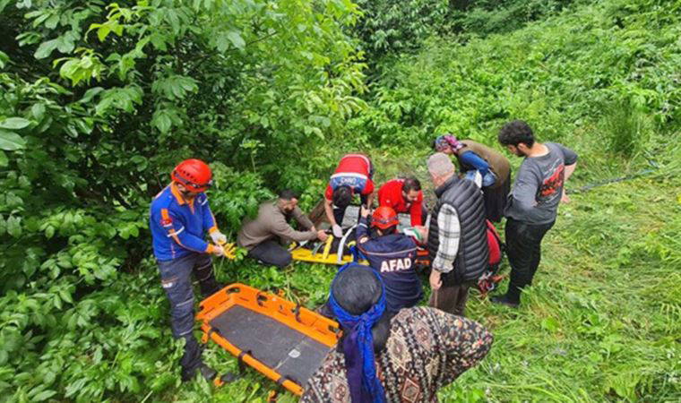 Rize'de teleferikten düşen iki kadından biri hayatını kaybetti