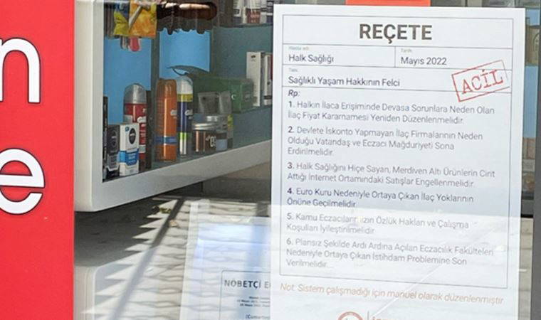 Eczanelerdeki acı reçete