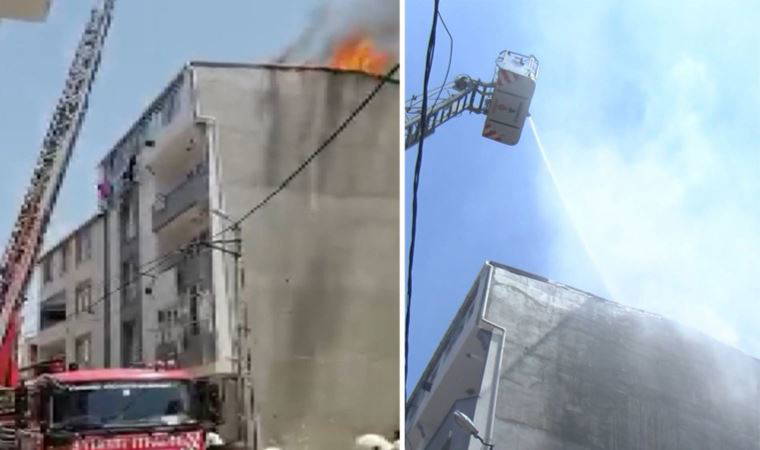 Esenyurt'ta 6 katlı binada yangın: 'Bir baktım çatı yanıyor' (03 Haziran 2022) (Video Haber)
