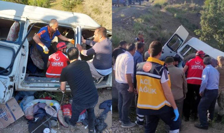 Siirt’te işçileri taşıyan minibüs uçuruma yuvarlandı: 4 ölü, 6 yaralı
