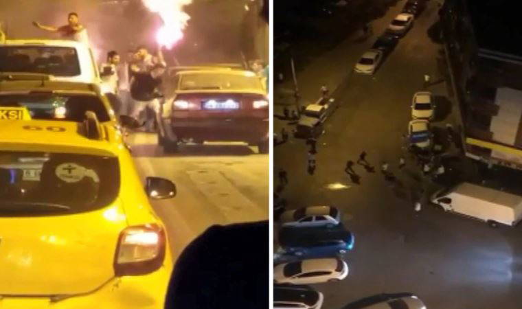 Asker eğlencesi kavgaya dönüştü: Yolu kapatıp 'meşale' yaktılar (06 Haziran 2022)