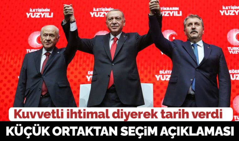 Küçük ortaktan seçim açıklaması: Destici tarih verdi