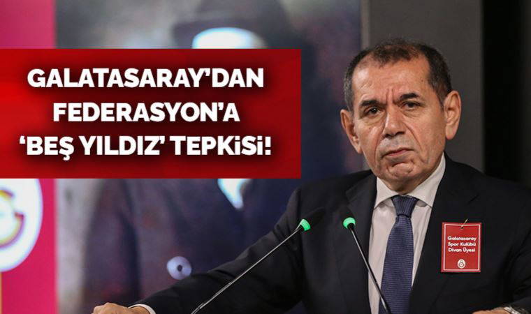 Galatasaray'dan TFF'ye 5 yıldız tepkisi