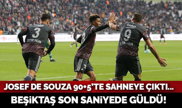Beşiktaş, son saniyede güldü! Konyaspor 1-2 Beşiktaş