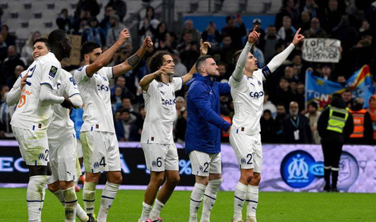 Ligue 1'de Olimpik Marsilya, Lorient'ı 3 golle geçti! Marsilya 3-1 Lorient