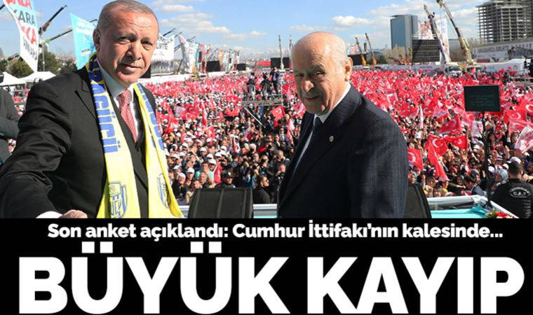 Son seçim anketi açıklandı: Cumhur İttifakı'nın kalesinde büyük kayıp