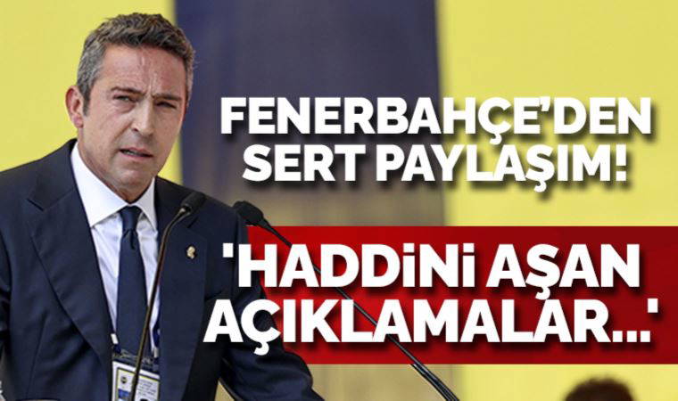 Fenerbahçe'den sert açıklama! 'Necati Ateş'ten rahatsızız!'
